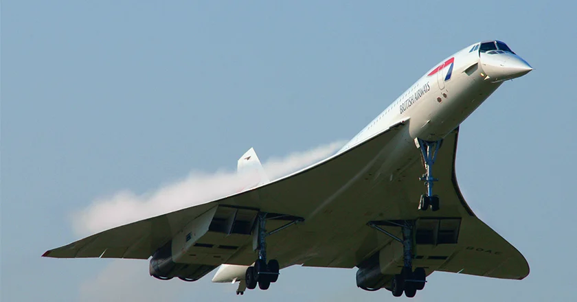 A Concorde jet
